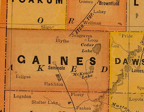 Gaines County, Texas, 1920s