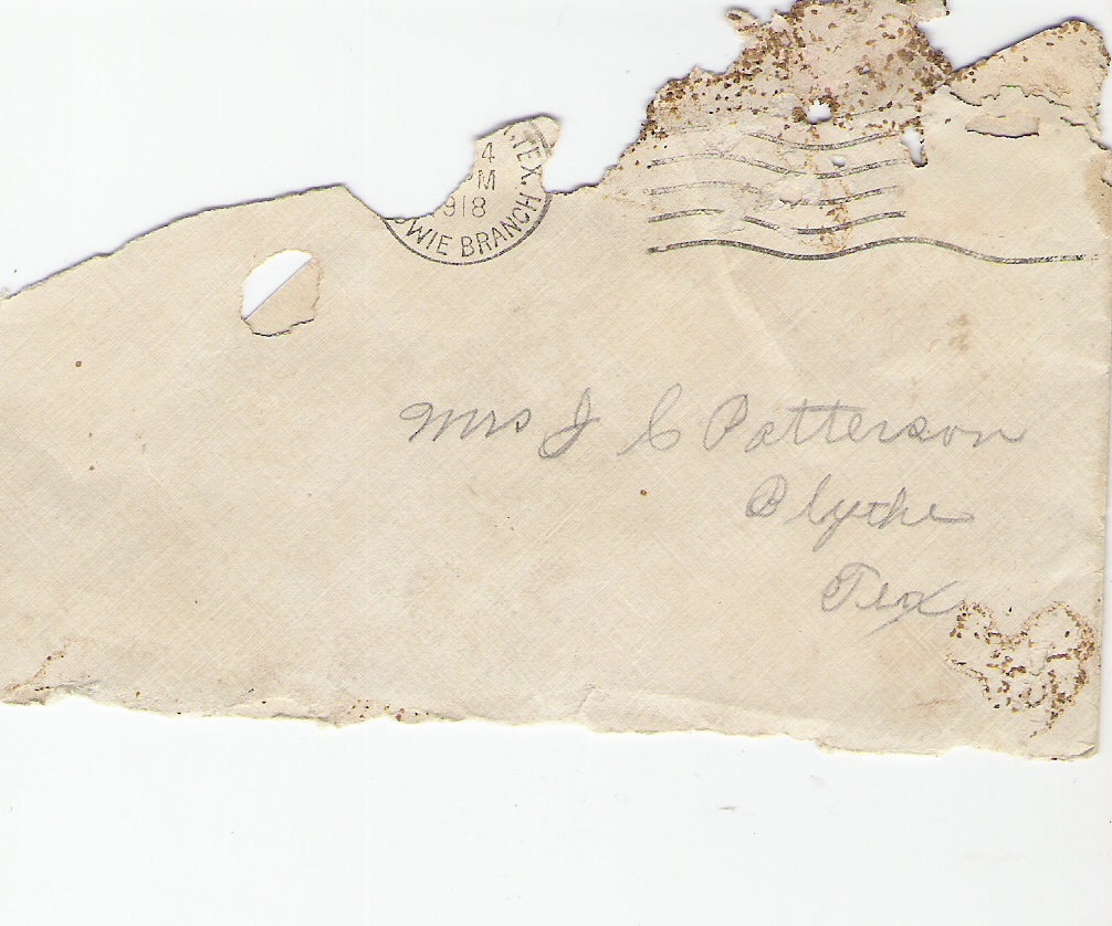 Mrs J C Patterson, Gaines County, Texas