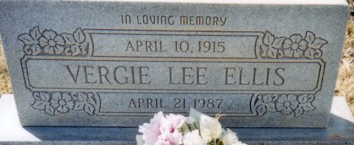 Vergie Ellis, Midland County, TXGenWeb