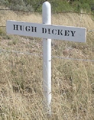 grave marker of Hugh Dickey