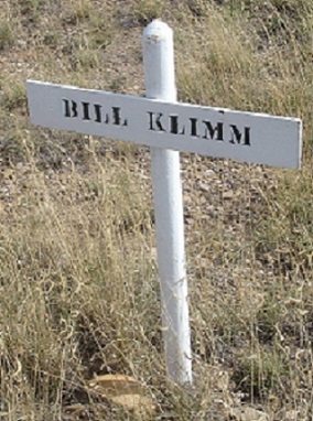 grave marker of Bill Klimm