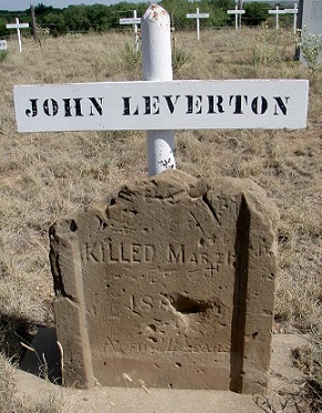 grave marker of John Leverton