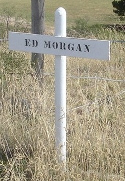grave marker of Ed Morgan