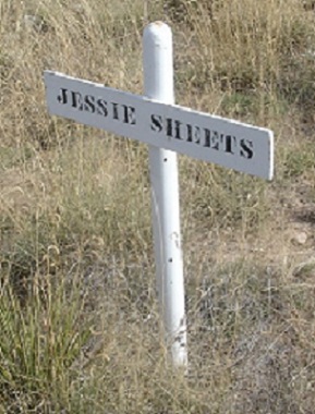 grave marker of Jesse Sheets