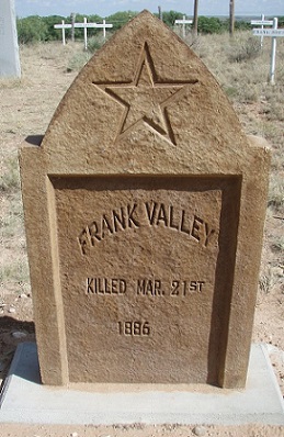 grave marker of Frank Valley