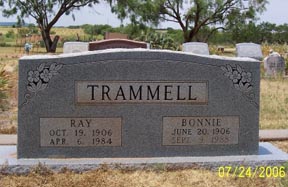 Trammell, Ray and Bonnie, Taylor County, TXGenWeb