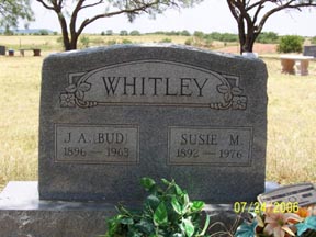 Whitley, J. A. and Susie, Taylor County, TXGenWeb