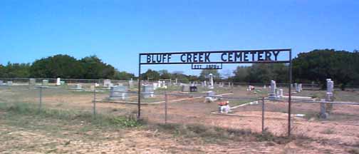 Bluff Creek Cemetery, Taylor County, Texas